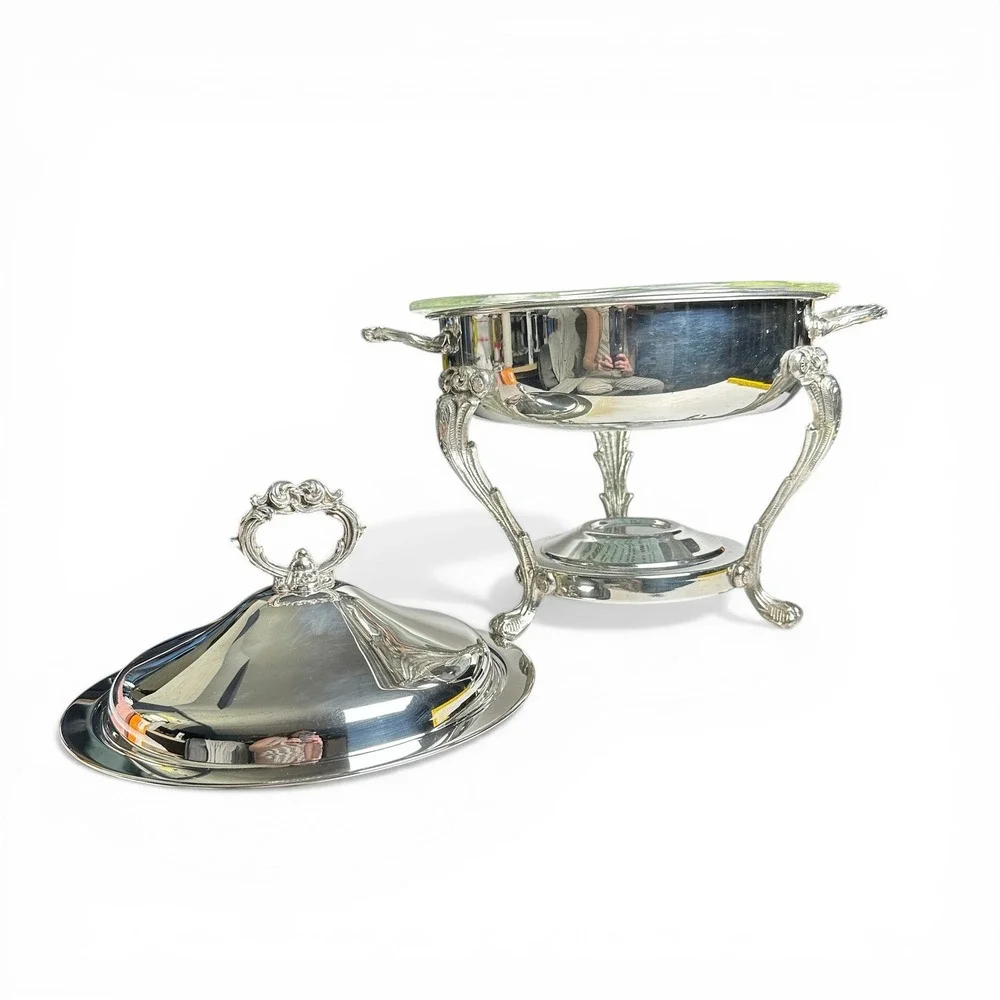 Pyrex vintage silver
